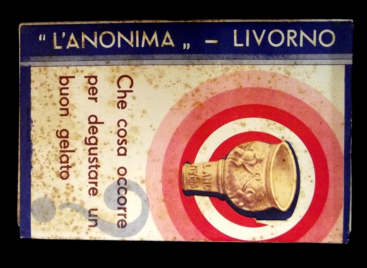 Depliant pubblicitario L'ANONIMA  Livorno