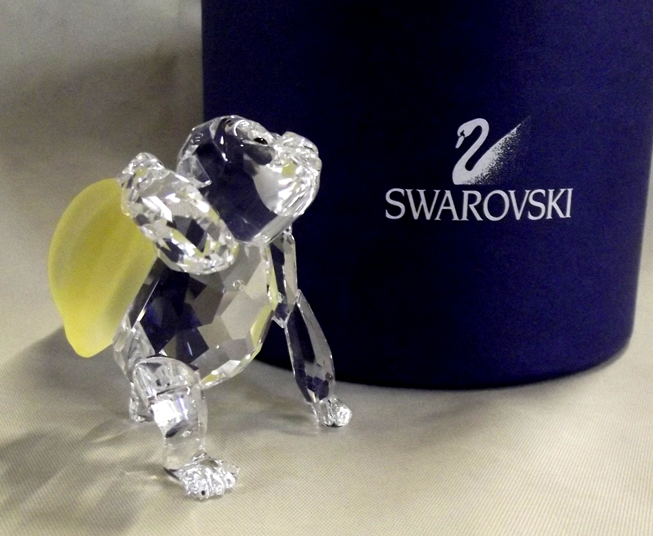 Gorilla giovane con banane SWAROVSKI