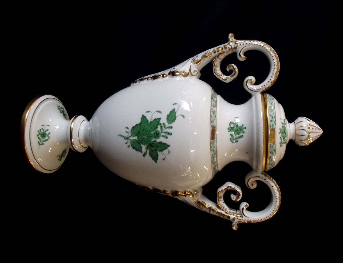 Anfora HEREND decoro verde